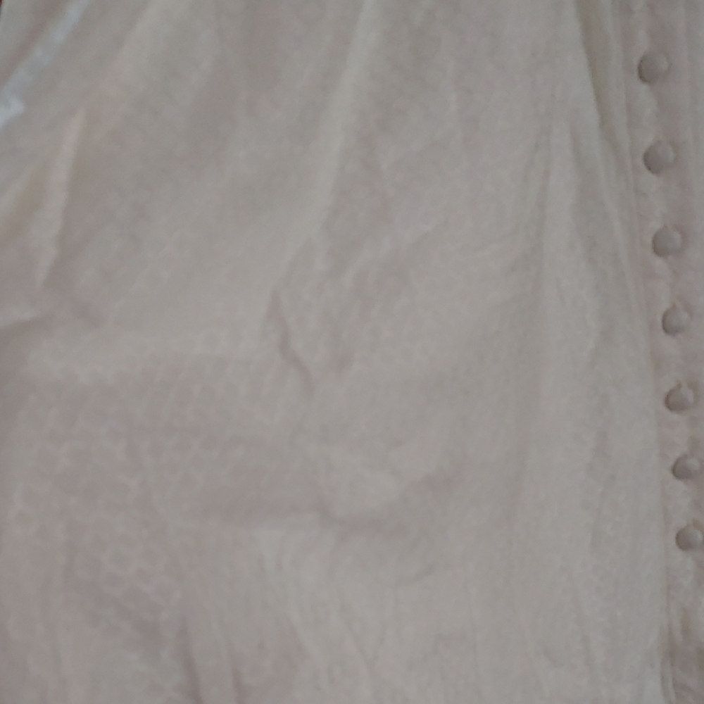 Roxy Cream Button-Front Slip Dress - Picture 3 of 10